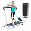 FYC 2 in 1 Under Desk Treadmill - 2.5 HP Folding Treadmill for Home, Installation-Free Foldable Treadmill Compact Electric Running Machine, Remote Con