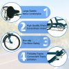 Adult Folding Tricycle ,Foldable 20 inch 3 Wheel Bikes,Single Speed Portable Cruiser Bicycles with Shopping Basket for Seniors,Women, Men