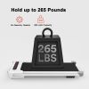 Under Desk Treadmill, Portable Mini Motorized Running Machine, Slim Walking Pad with Remote Control and LED Display for Home/Office Use,Installation-F