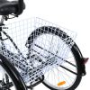 Adult Tricycle 7 Speed Cruise Bike 26 inch 3 Wheeled Bicycle with Large Size Basket Men's Women's Cruise Bike for Recreation; Shopping; Exercise
