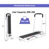 FYC 2 in 1 Under Desk Treadmill - 2.5 HP Folding Treadmill for Home, Installation-Free Foldable Treadmill Compact Electric Running Machine, Remote Con