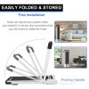 FYC 2 in 1 Under Desk Treadmill - 2.5 HP Folding Treadmill for Home, Installation-Free Foldable Treadmill Compact Electric Running Machine, Remote Con