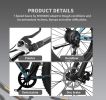 AOSTIRMOTOR S07-F 26&quot; 750W Electric Bike Fat Tire P7 48V 13AH Removable Lithium Battery for Adults with Detachable Rear Rack Fender New Model