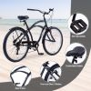 7 Speed Bicycles 26"Inch Multiple Colors Men's Beach Cruiser Bike