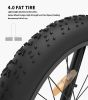 AOSTIRMOTOR S07-F 26&quot; 750W Electric Bike Fat Tire P7 48V 13AH Removable Lithium Battery for Adults with Detachable Rear Rack Fender New Model
