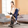 YSSOA Indoor Cycling Bike, Stationary Exercise Bike with iPad Mount and Comfortable Seat Cushion, Silent Belt Drive, Spinning Bikes with Resistance fo
