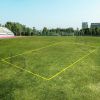 6.55FT Football Goal with Field Ropes, Galvanized Pipe-Including Two Football-Goal for Kids and Adults,Silver