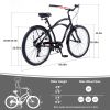 7 Speed Bicycles 26"Inch Multiple Colors Men's Beach Cruiser Bike