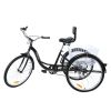 Adult Tricycle 7 Speed Cruise Bike 26 inch 3 Wheeled Bicycle with Large Size Basket Men's Women's Cruise Bike for Recreation; Shopping; Exercise