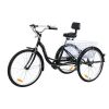 Adult Tricycle 7 Speed Cruise Bike 26 inch 3 Wheeled Bicycle with Large Size Basket Men's Women's Cruise Bike for Recreation; Shopping; Exercise