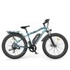 AOSTIRMOTOR S07-F 26&quot; 750W Electric Bike Fat Tire P7 48V 13AH Removable Lithium Battery for Adults with Detachable Rear Rack Fender New Model