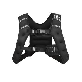 Adjustable Weighted Running Equipment Weighted Workout Vest (Type: Exercise & Fitness, Color: Black)