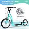 16" Scooter for Kids Ages 6-12 Adult Scooter with Big Wheels, Lightweight Durable Steel Frame Scooter