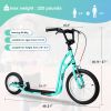 16" Scooter for Kids Ages 6-12 Adult Scooter with Big Wheels, Lightweight Durable Steel Frame Scooter